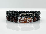 9-EYE DZI Black Onyx Bracelet