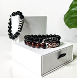 9-EYE DZI Black Onyx Bracelet