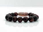 “King of all Dzis” Red Tiger's Eye Bracelet