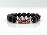 “King of all Dzis” Red Tiger's Eye Bracelet