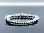 4mm-8mm Sterling Silver Beaded Bracelet 3