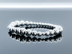 4mm-8mm Sterling Silver Beaded Bracelet 2