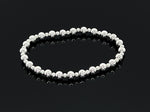 3mm + 5mm Sterling Silver Beaded Bracelet