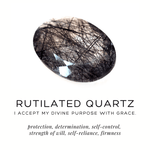 Black Rutilated Quartz crystal meaning