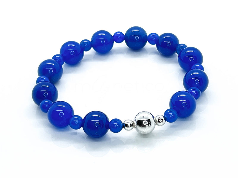 Blue Onyx "Rolling Stones" Bracelet