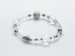 Clear Quartz "Chic Shapes" 925 Silver Bracelet - Master Healer Crystal Beaded Bracelets 3