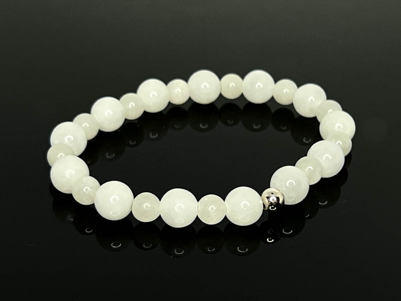 Hetian White Jade "Rolling Stones" Bracelet