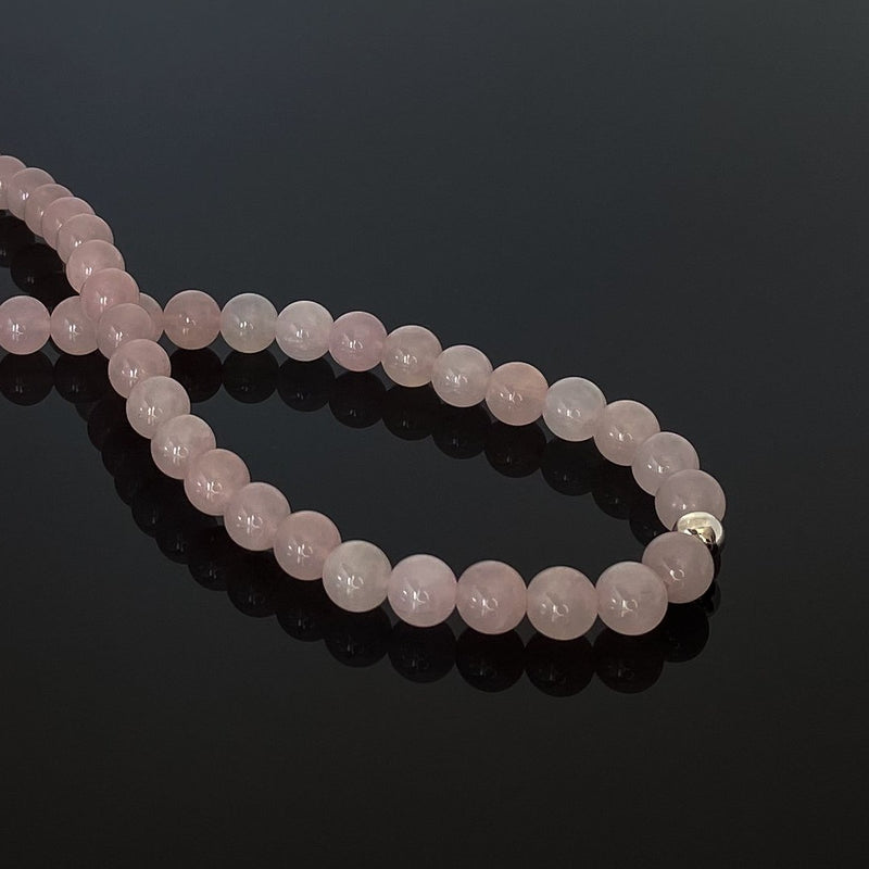 8mm Rose Quartz Necklace