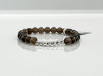 6mm Smoky Quartz & 925 Silver Bracelets - Root Chakra Healing Crystal Beaded Bracelets  2