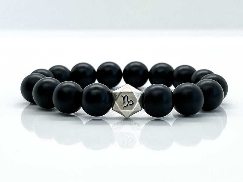 12mm Black Onyx "Zodiac" Bracelet