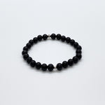 6mm Black Tourmaline + Sterling Silver Bracelet or Anklet