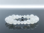 Blue Moonstone & 925 Silver "Rolling Stones" Bracelet - Crown Chakra Healing Crystal Bracelets 3