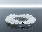 Blue Moonstone & 925 Silver "Rolling Stones" Bracelet - Crown Chakra Healing Crystal Bracelets 4