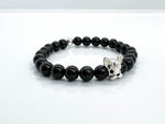 Black Tourmaline "Frenchie" Bracelet