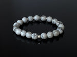 10mm Howlite & Sterling Silver Bracelet  - image 2