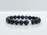 10mm Natural Iolite & Sterling Silver Beaded Bracelet for Men - image 1