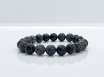 10mm Natural Iolite & Sterling Silver Beaded Bracelet for Men - image 2