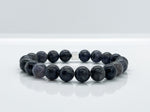 10mm Natural Iolite & Sterling Silver Beaded Bracelet for Men - image 3