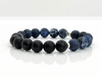 Sodalite + Lava Rock Bracelet