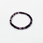 Lepidolite + Sterling Silver Bracelet