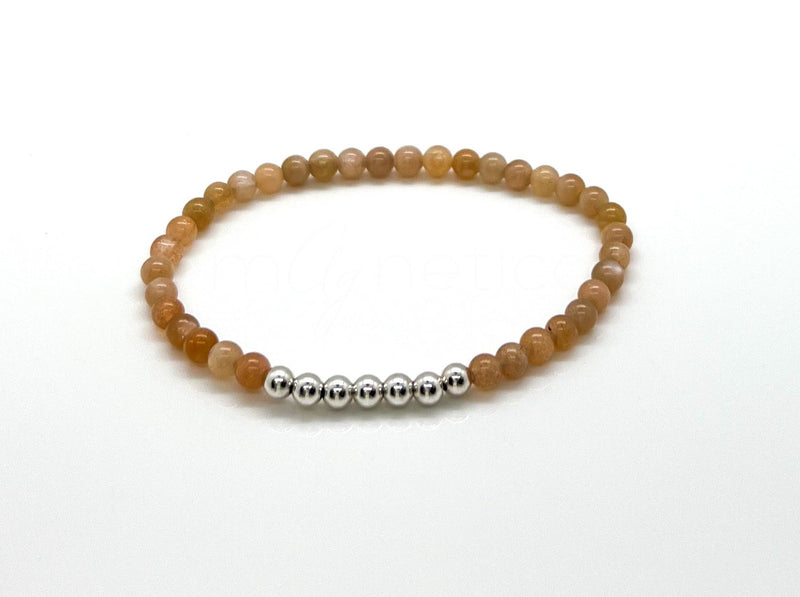 4mm Multi-Color Moonstone Bracelet