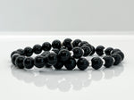 10mm Black Onyx & Sterling Silver Beaded Bracelet For Men - image 6