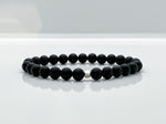 8mm Black Onyx & Sterling Silver Beaded Bracelet For Men - image 2