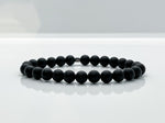 8mm Black Onyx & Sterling Silver Beaded Bracelet For Men - image 3