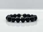 12mm Black Onyx & Sterling Silver Cylinder Beaded Bracelet For Men - image 7