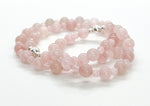 Rose Quartz & 925 Silver Bracelet/Anklet | LOVE Healing Crystal Beaded Bracelets 5