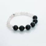 Rose Quartz, Black Onyx, 925 Silver Bracelets | LOVE & PROTECTION Heal… 4