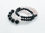 Rose Quartz, Black Onyx, 925 Silver Bracelets | LOVE & PROTECTION Heal… 2